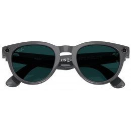 Умные очки Ray-Ban Meta* Headliner Gen 2 Shiny Asteroid Grey, Фотохромные линзы Clear to Emerald Transitions (RW4013), размер M